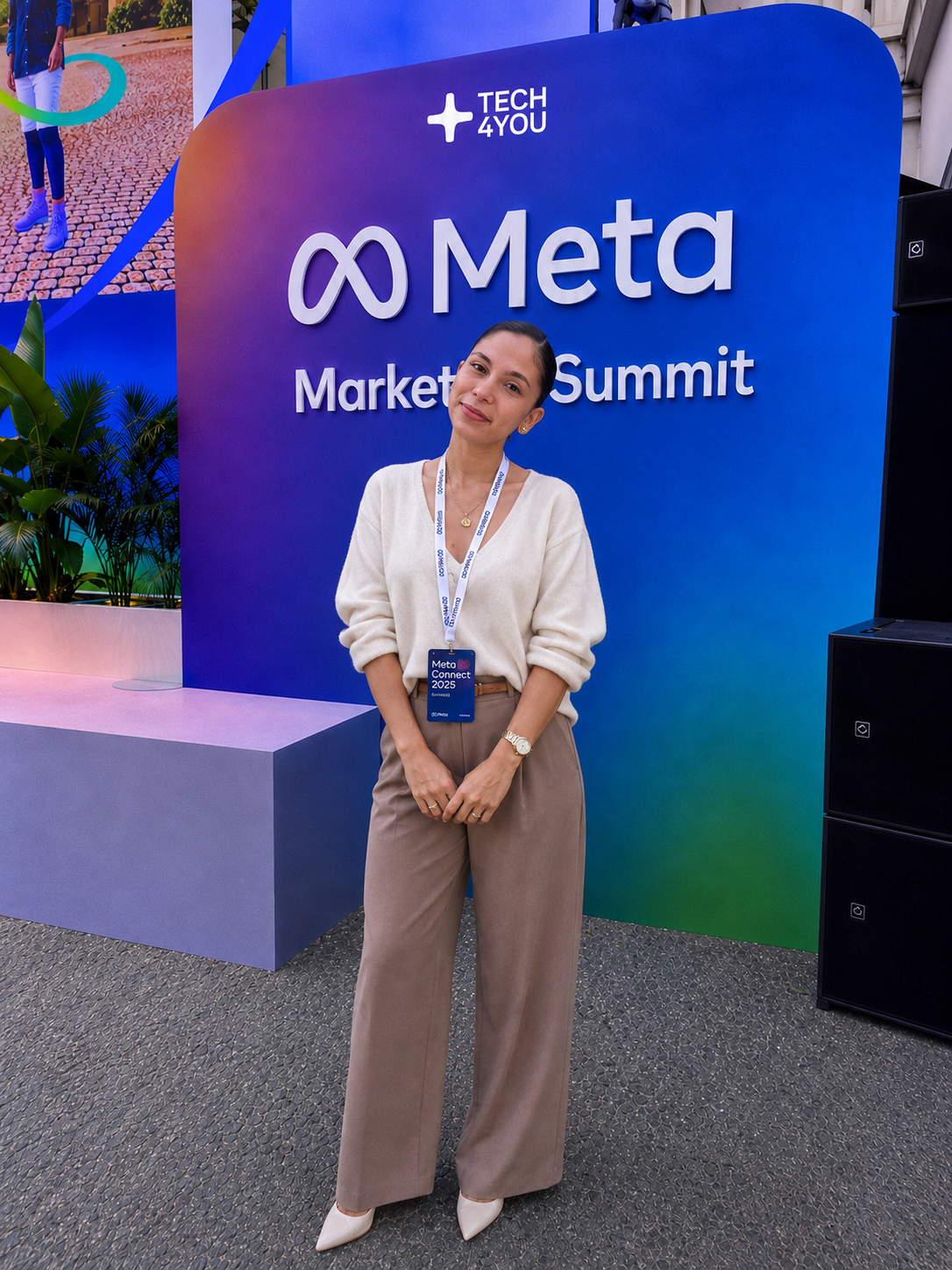 Nev at a Meta event