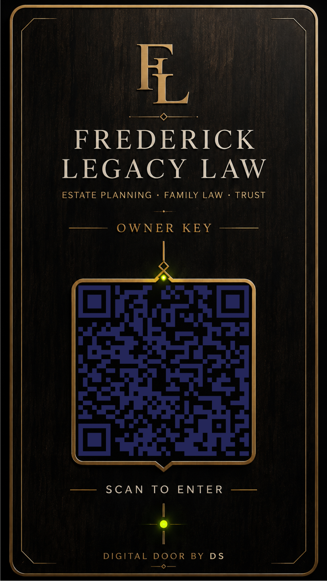 Frederick Legacy Law Owner Key example
